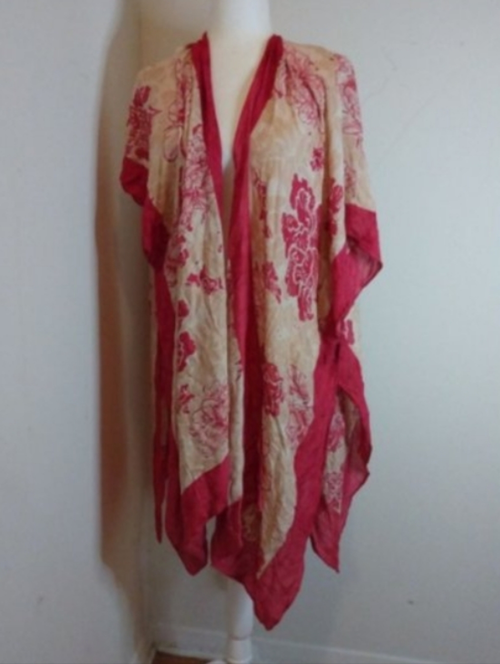 Nicole Miller Boho Print Flowy Coverup One Size